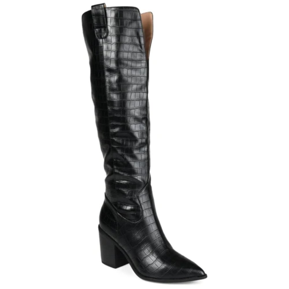 ๐ JOURNEE COLLECTION THERESE BLACK BOOTS SZ 7 NEW ๐ - Picture 13 of 16